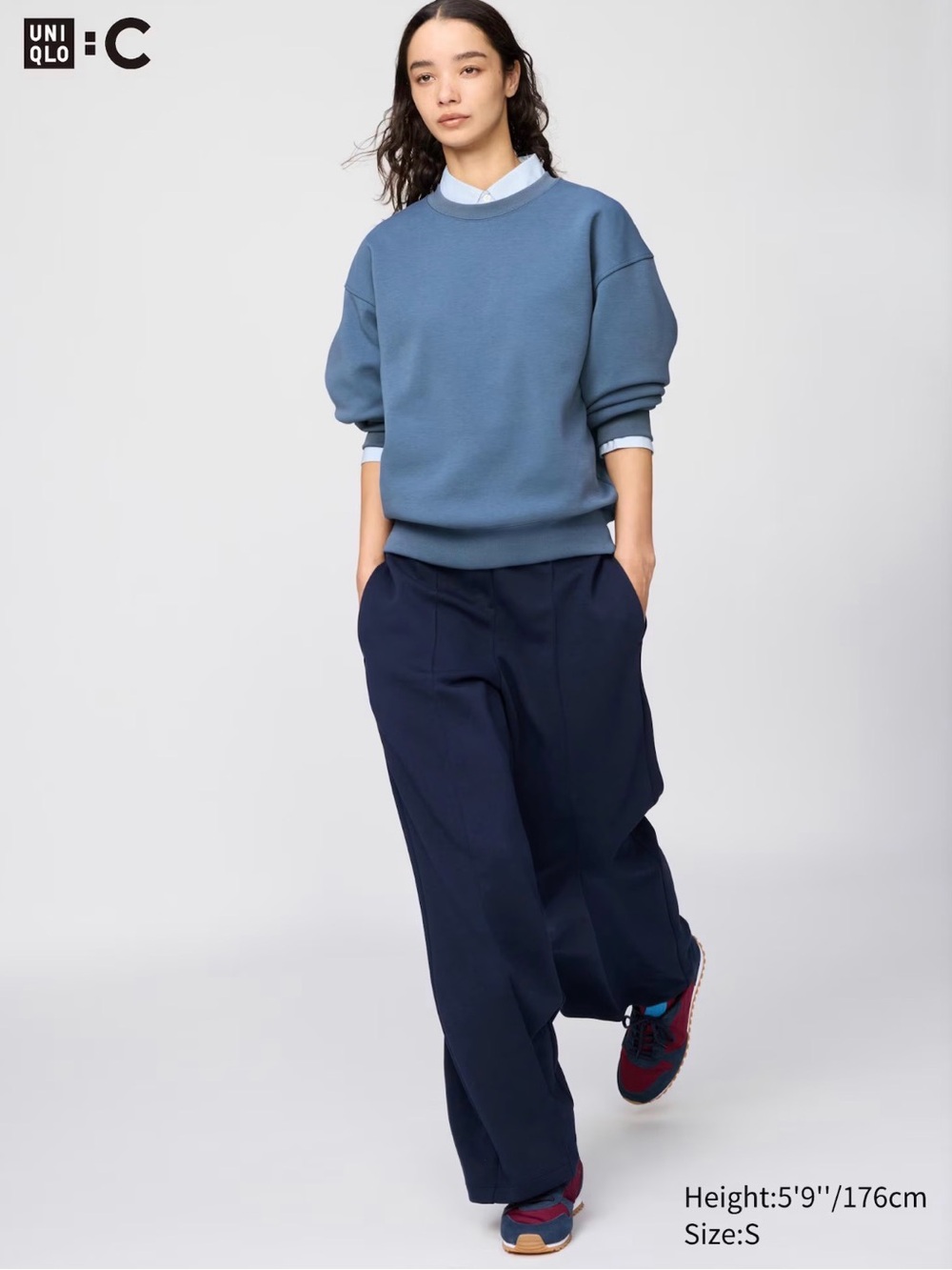 Uniqlo NAVY Straight Sweatpants
